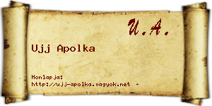 Ujj Apolka névjegykártya